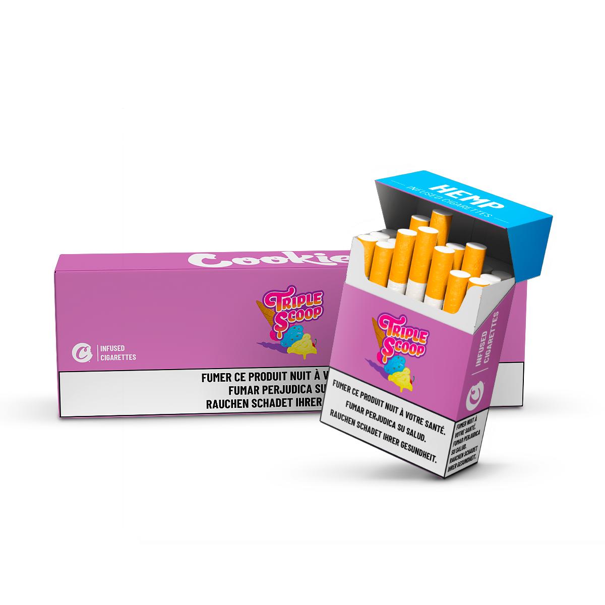 TRIPLE SCOOP - THC CIGARETTES by Cookies (20 cigarets)